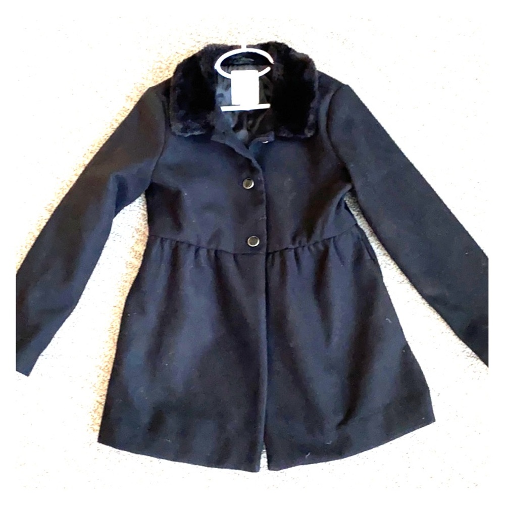 Girl’s Gymboree black dress coat size L (10/12)